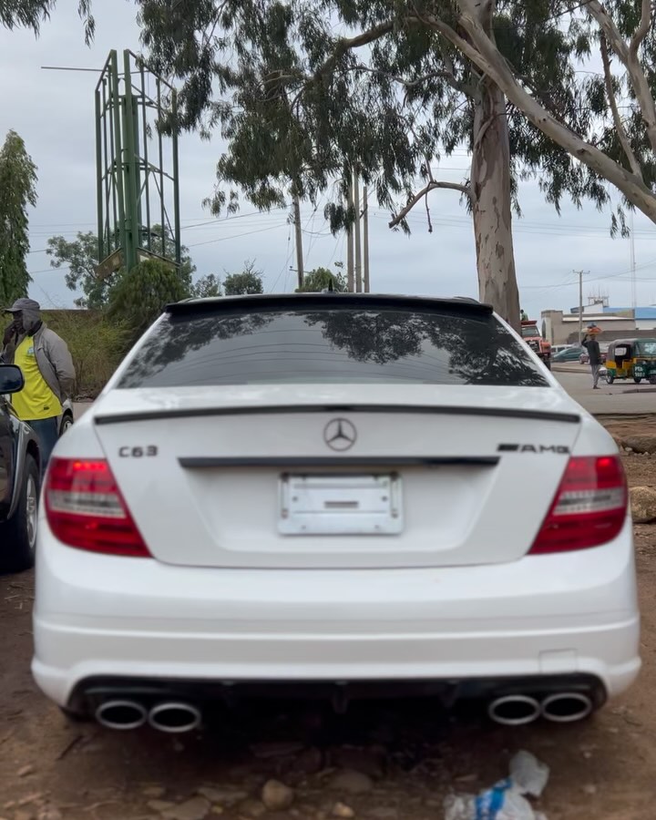 2011 AMG C63: 6.2L V8 Beast, White/Red