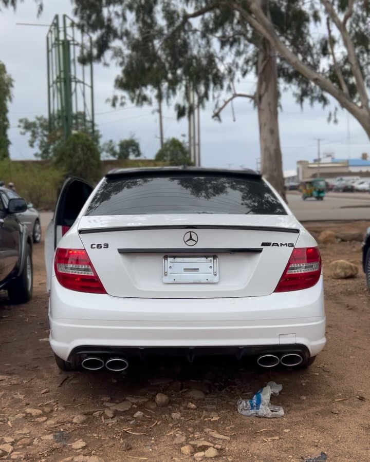 2011 AMG C63: 6.2L V8 Beast, White/Red