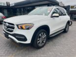 White on Brown GLE 350: Luxury & Tech Loaded