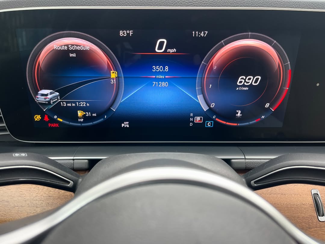 White on Brown GLE 350: Luxury & Tech Loaded