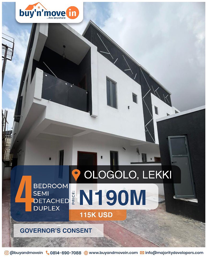 4-Bed Family Haven in Lekki’s Ologolo