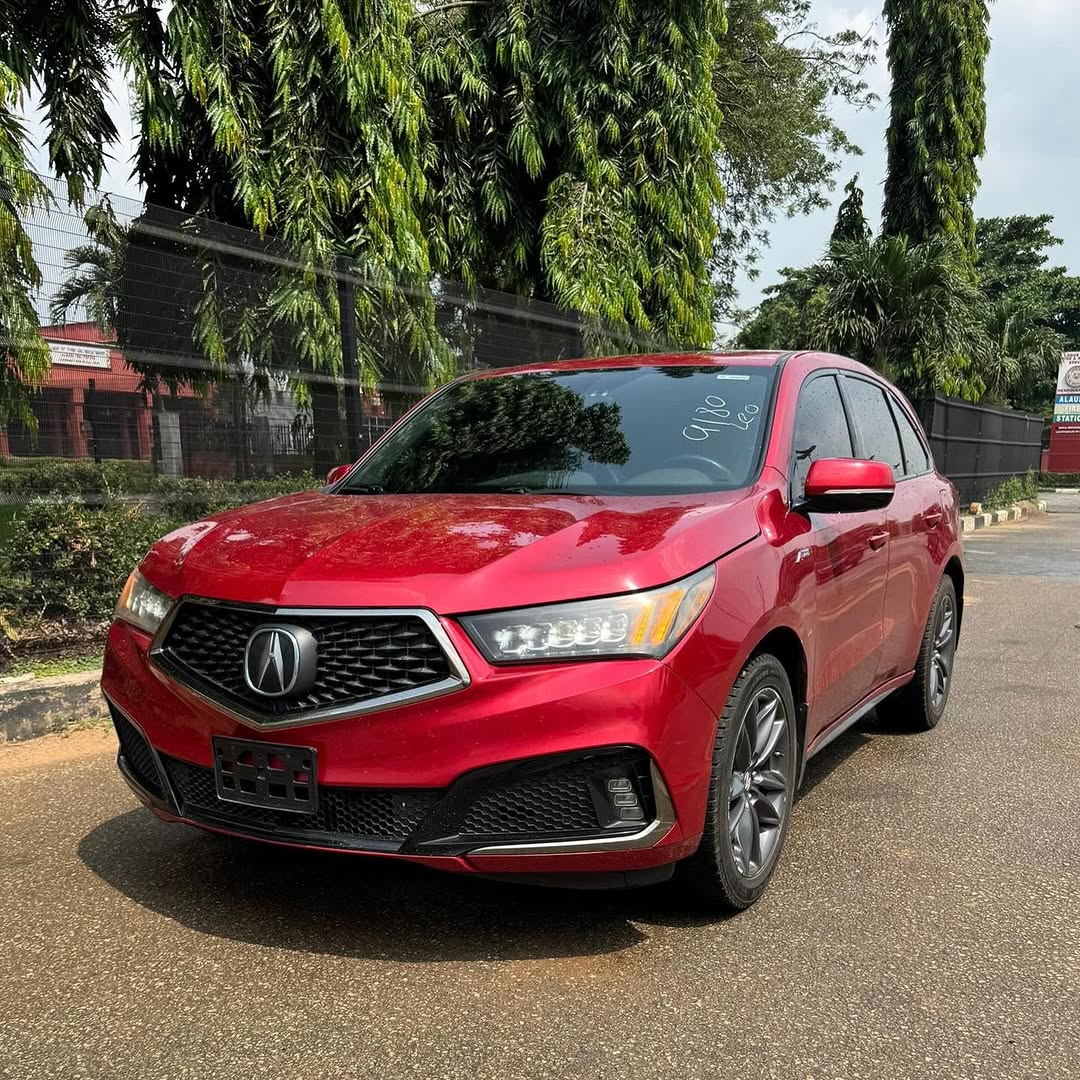 2019 Acura MDX A-Spec: Red on Black, Low Miles, V6 Power