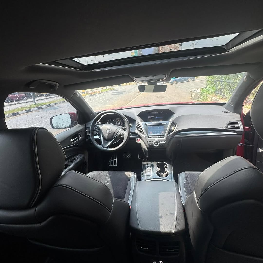 2019 Acura MDX A-Spec: Red on Black, Low Miles, V6 Power