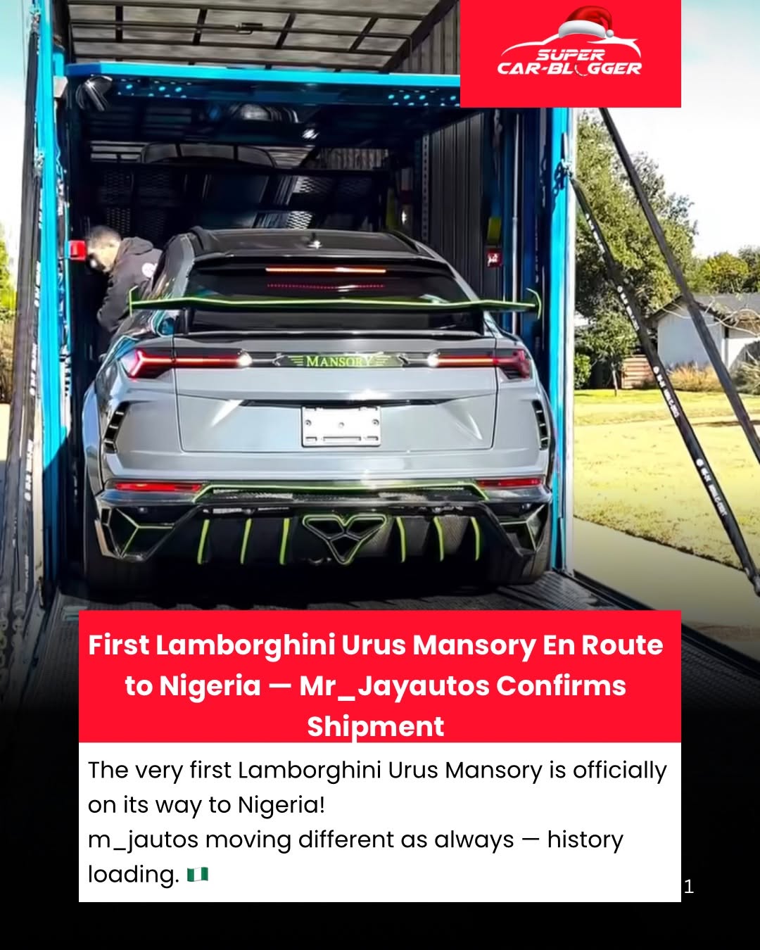Nigeria’s First Mansory Urus: Street Dominator