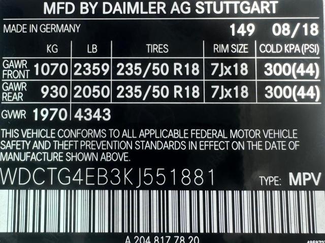 Luxury SUV, Delivered: 2019 Mercedes GLA 250