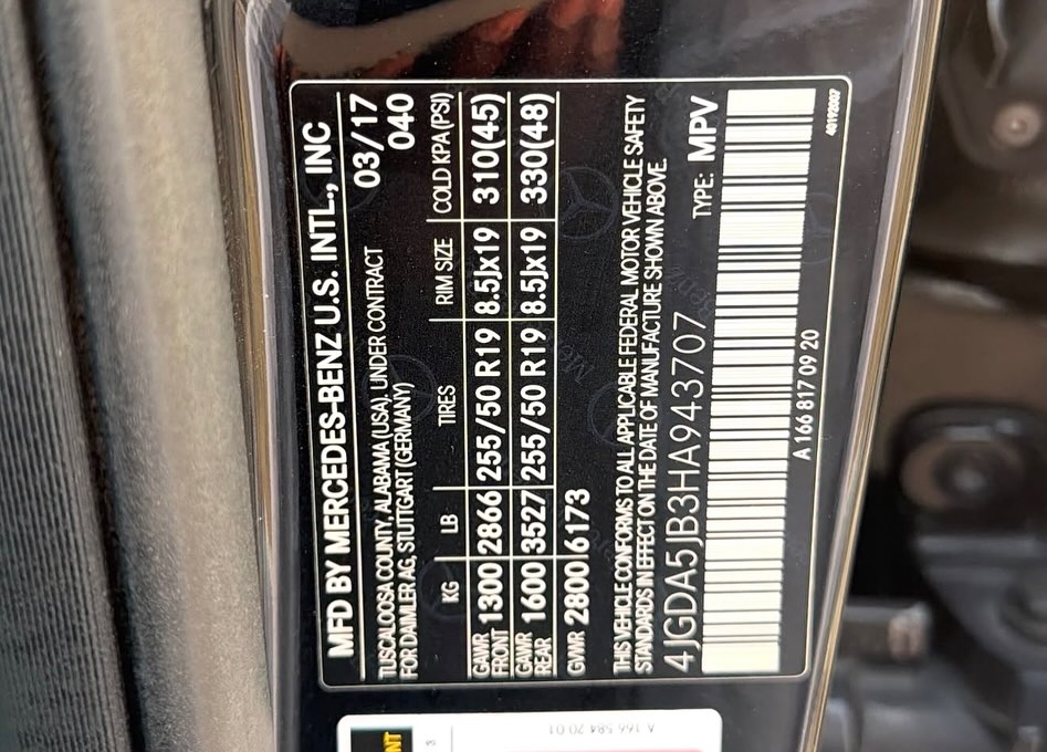 Luxury Loaded 2017 Mercedes GLE 350