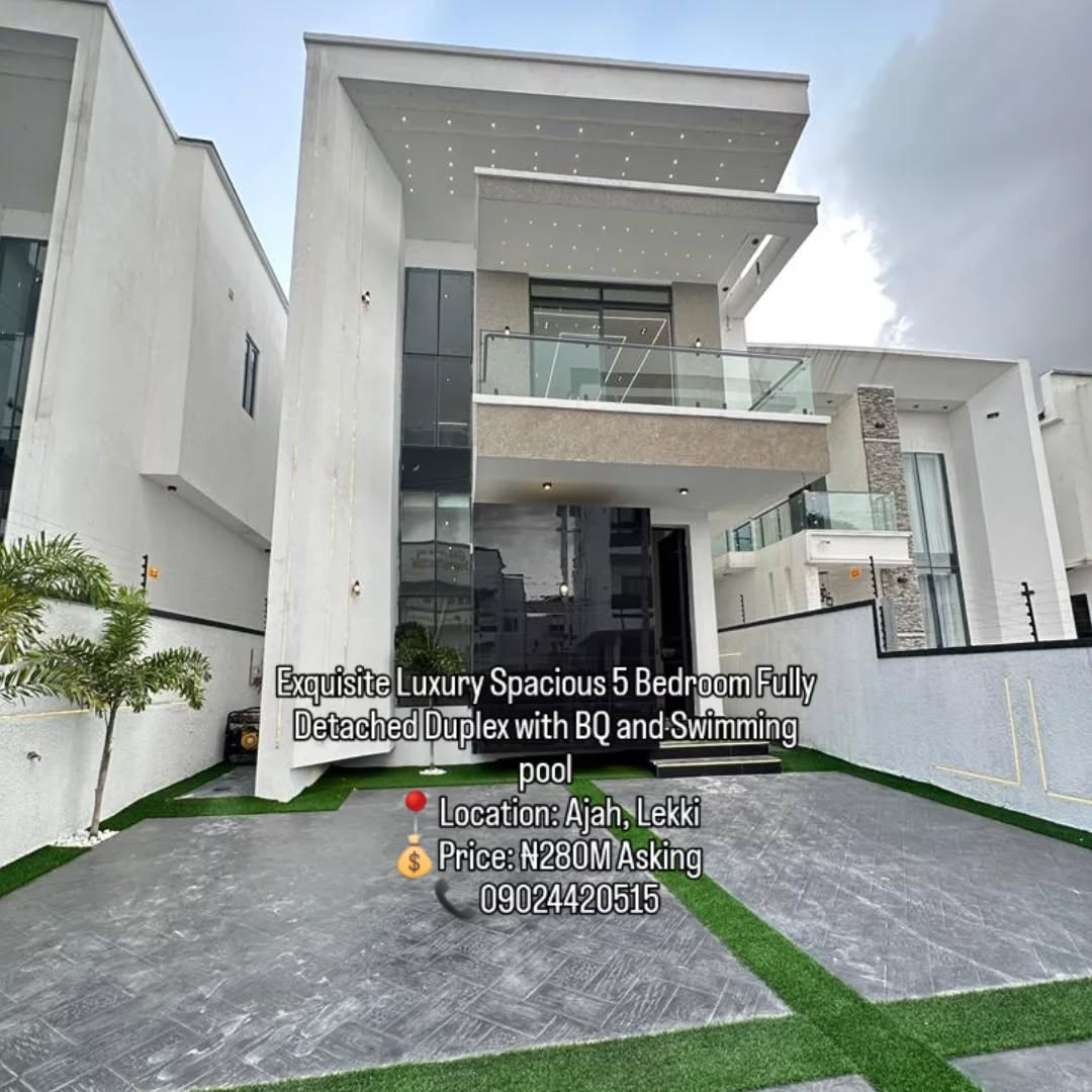 Splendid 5-Bed Ajah Palace with Pool & Smart Features