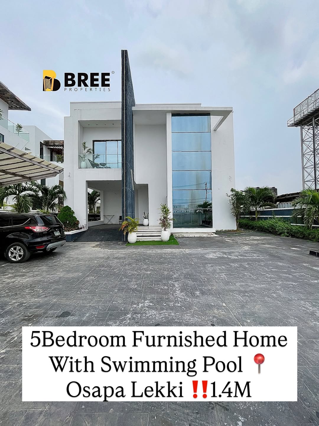 Opulent 5-Bed Haven with Pool & BQ in Osapa