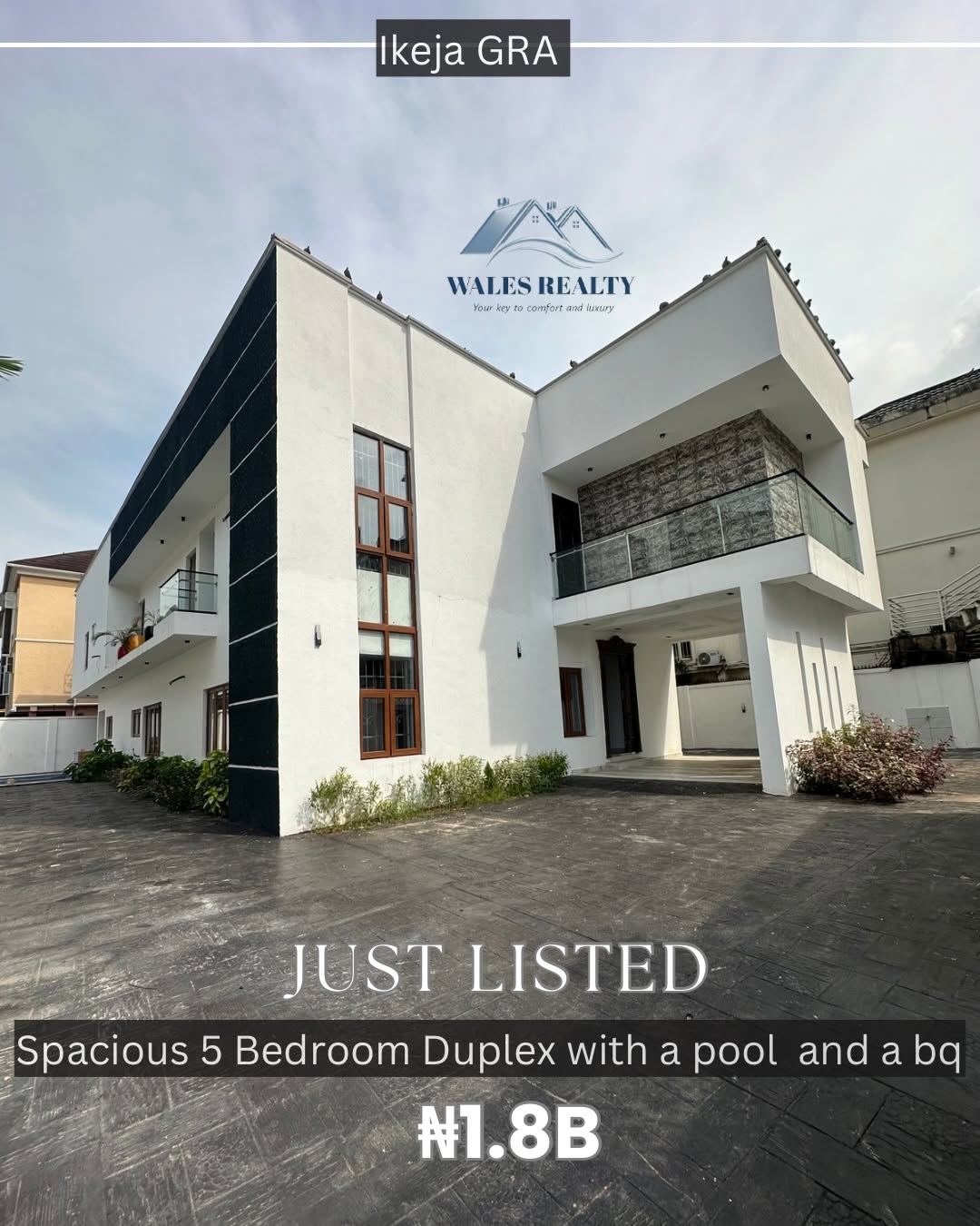 Ikeja GRA’s Grand 5-Bedroom Haven with Pool