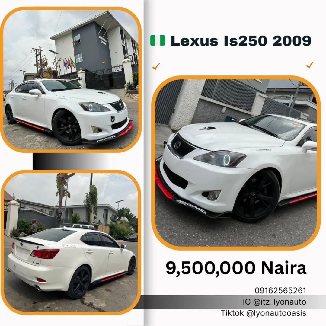 Luxury Lexus IS250: ₦9.5M, Fully Registered