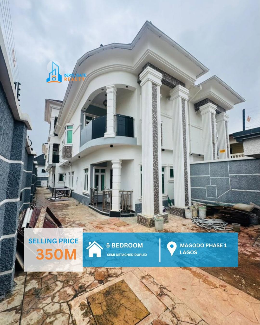 Magodo’s Premier 5-Bed Duplex with BQ & 24/7 Power