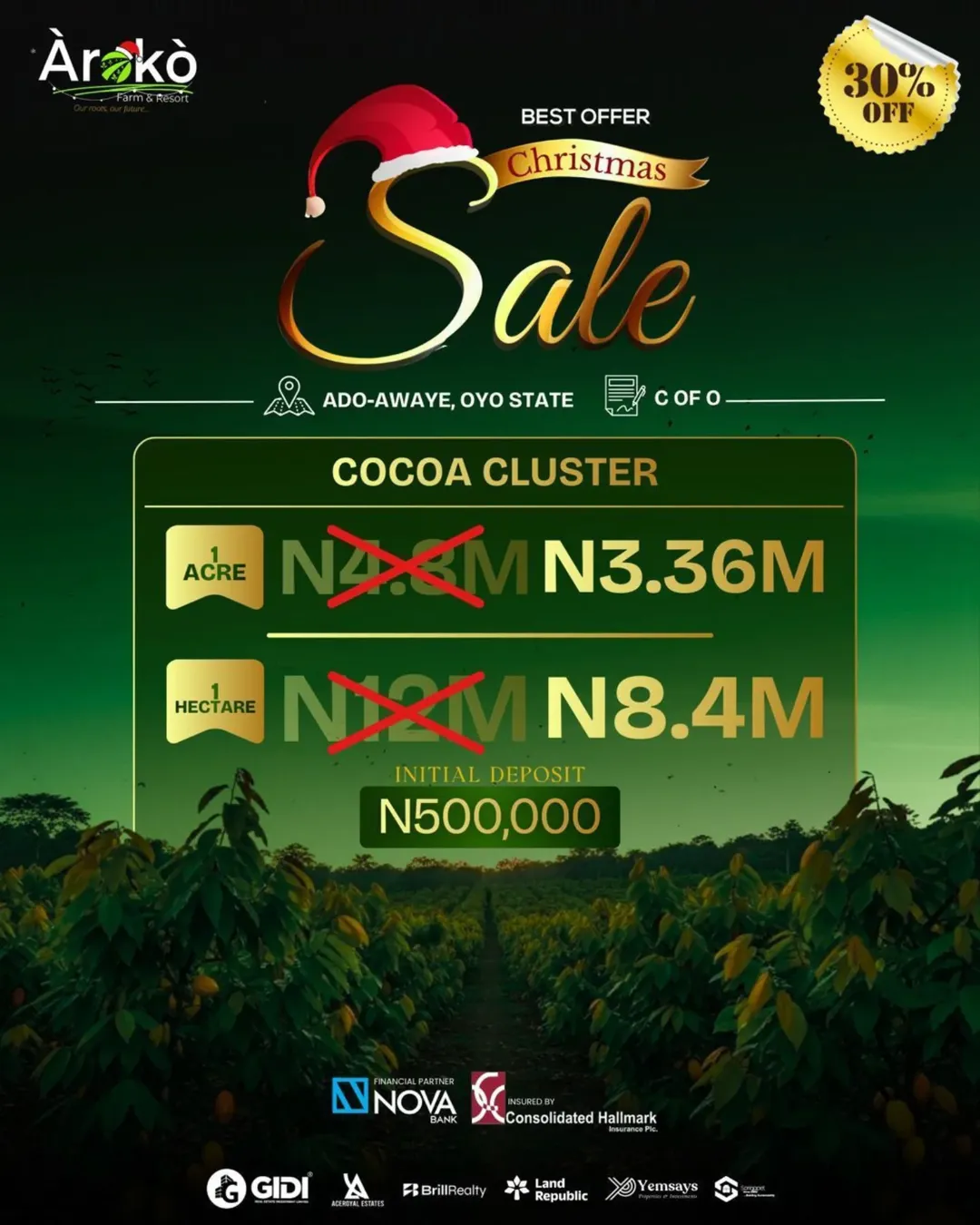 Invest in Your Future: Aroko Farm & Resort Now Open