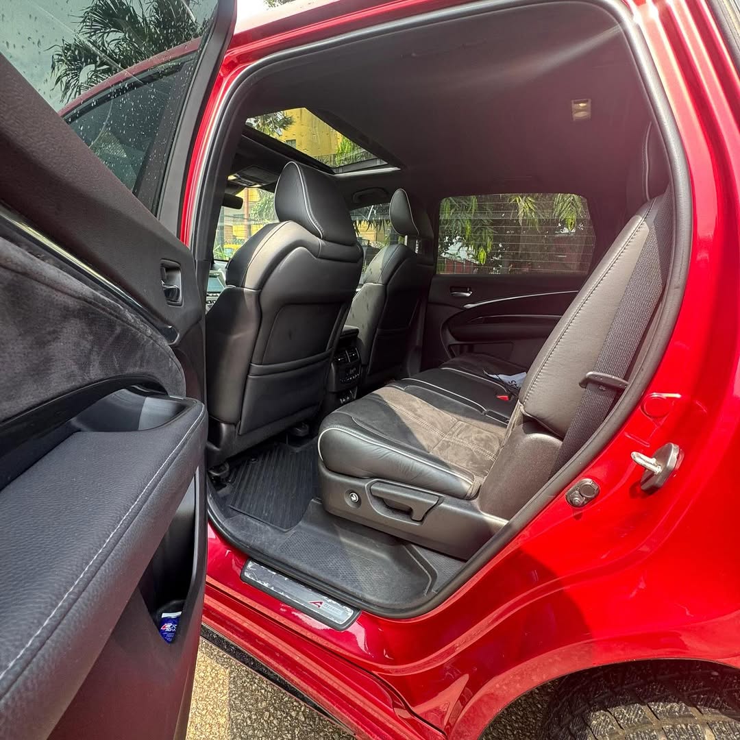 2019 Acura MDX A-Spec: Red on Black, Low Miles, V6 Power