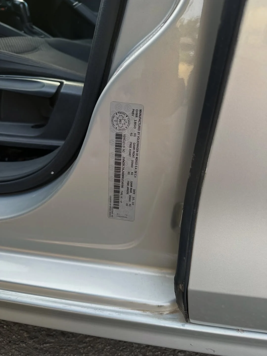 2011 Jetta: Nationwide Delivery & Duty Paid