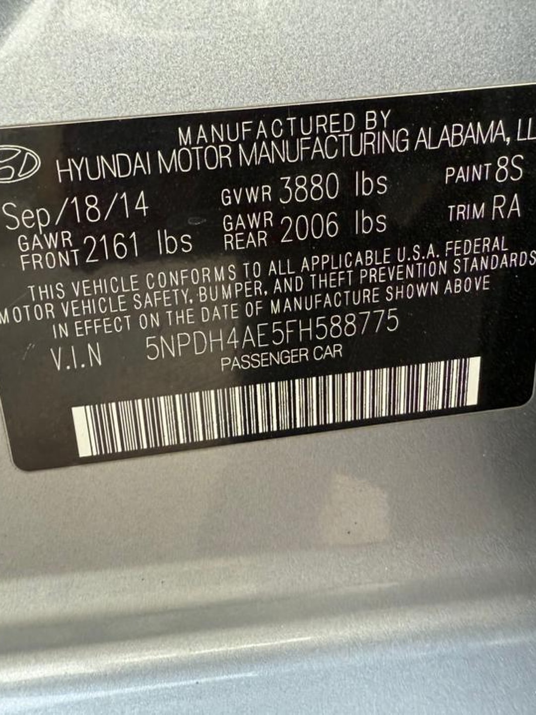 Own a 2015 Hyundai Elantra – Just ₦13.5M & Original Papers