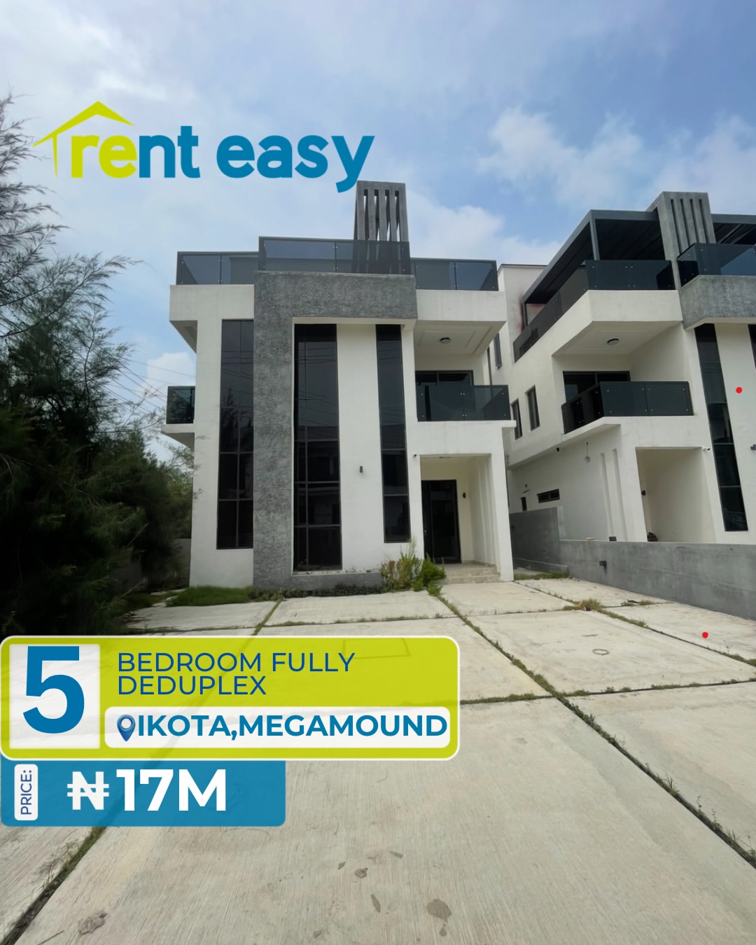 Spacious 5-Bedroom Duplex in Gated Ikota Estate
