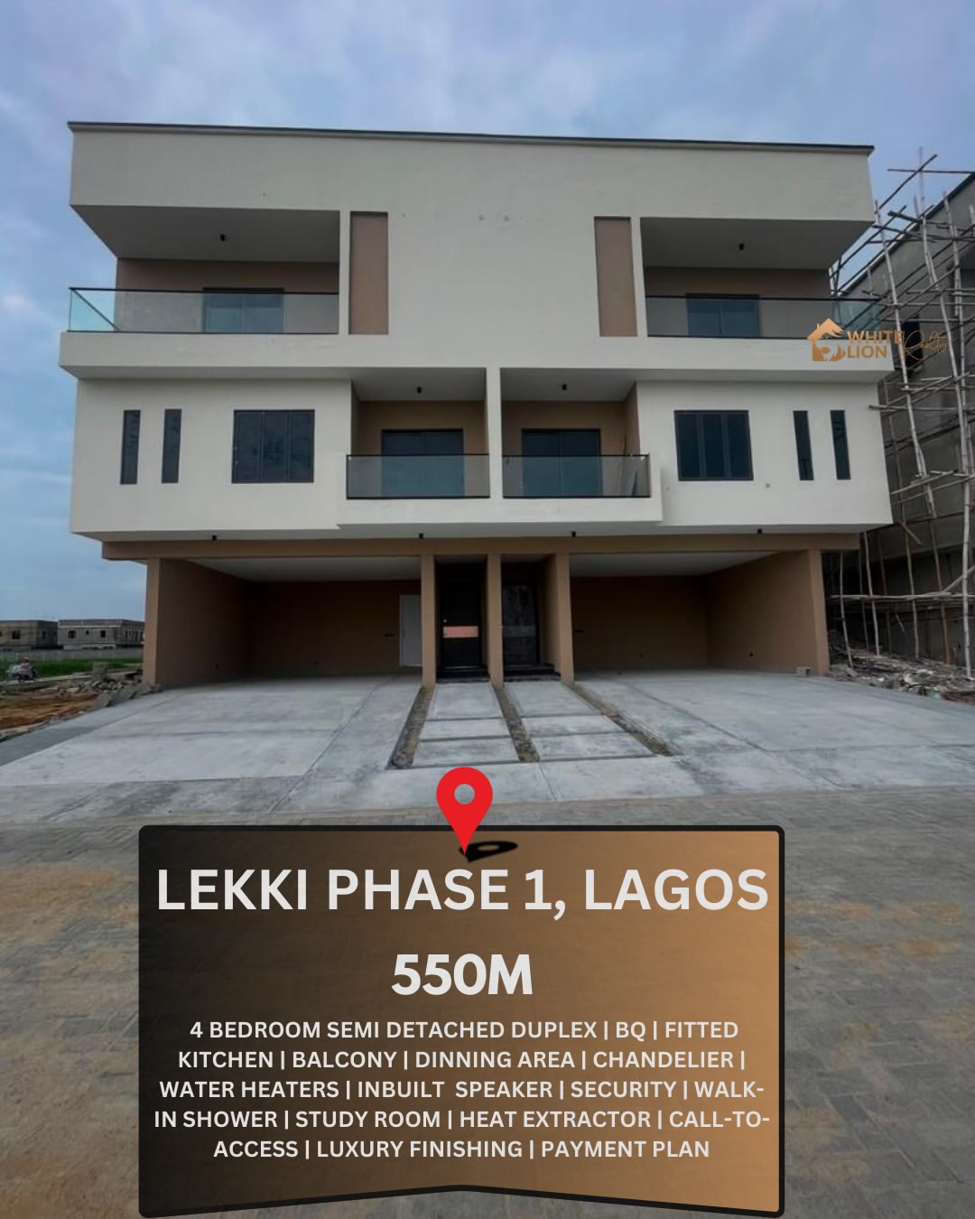 Lekki Phase 1 Gem: 4-Bed Duplex with BQ & Resort-Style Living