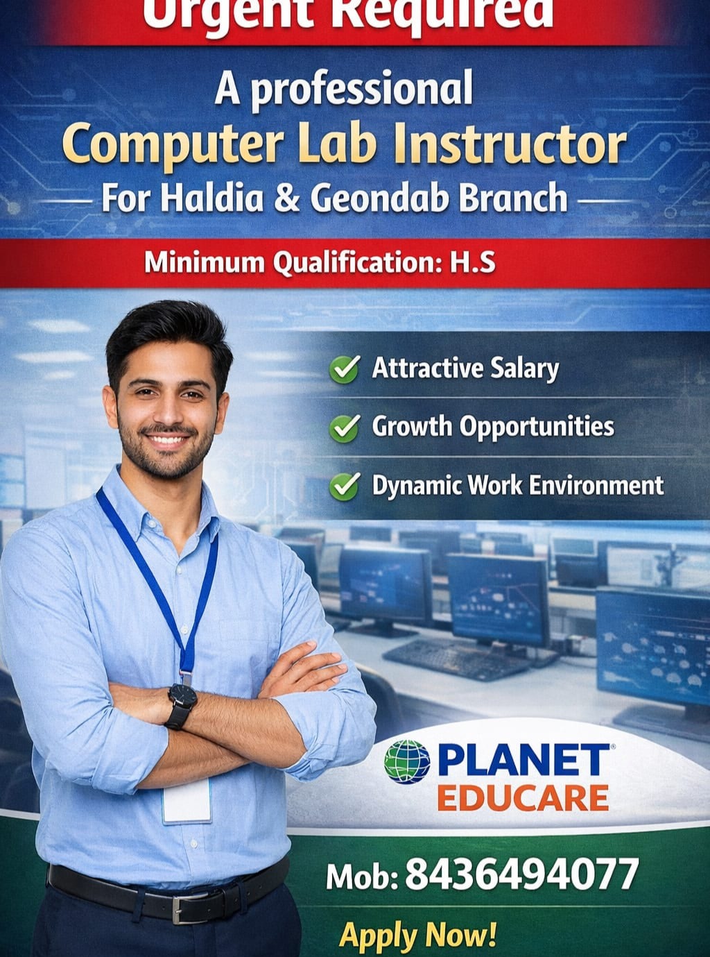 Seeking Tech-Savvy Computer Lab Instructor