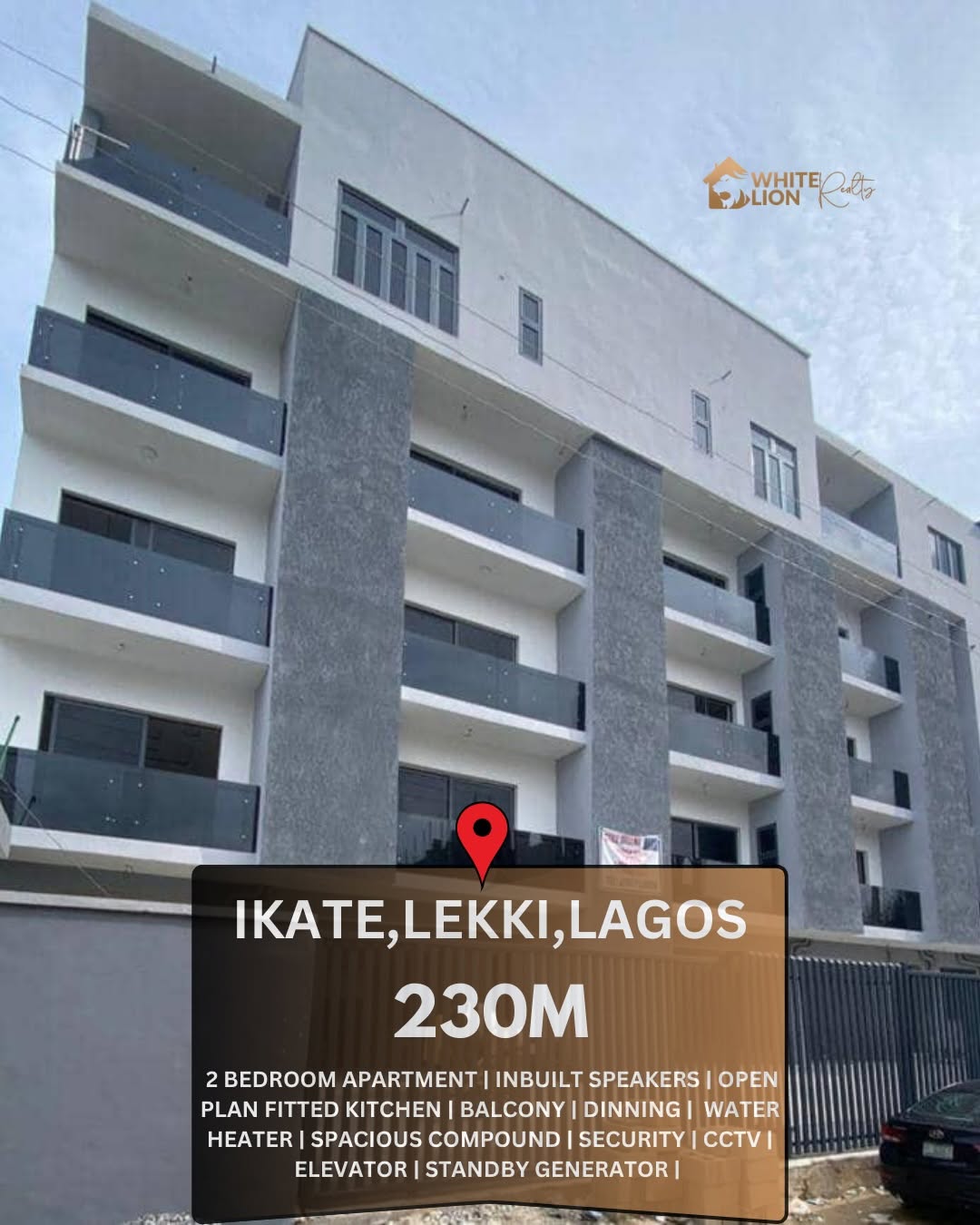 Elevator-Equipped 2-Bedroom Gem in Ikate, Lekki