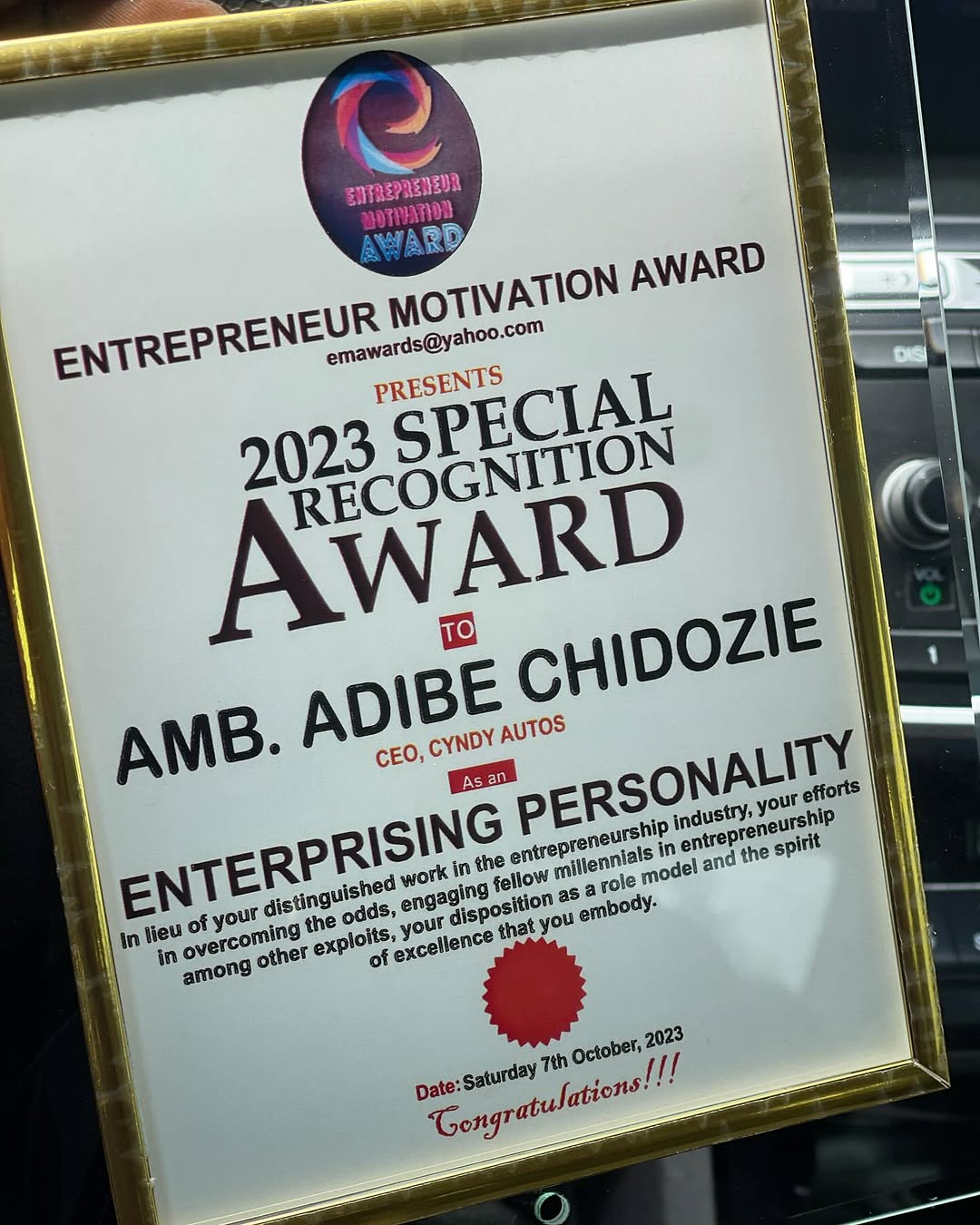 Award-Winning Dealer’s Luxury Ride