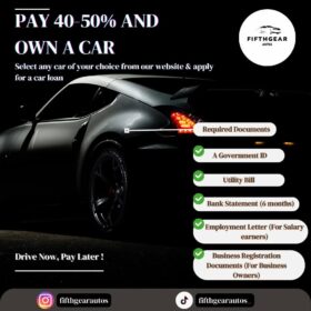 Own Your Dream Car for 40% Down