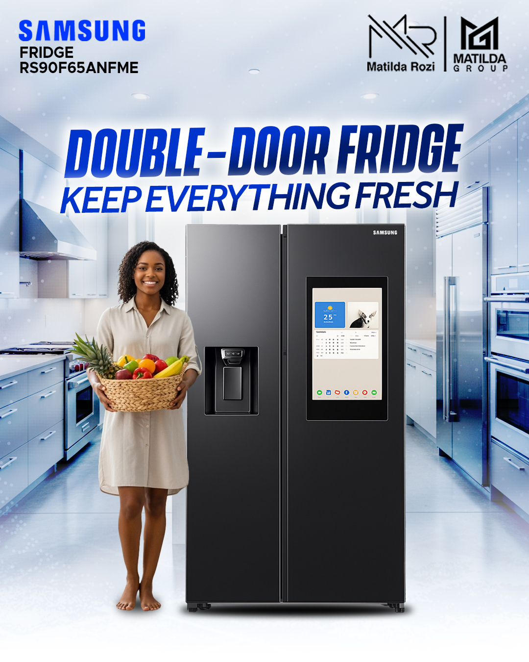 Samsung Double-Door Fridge: Smart Cooling, Spacious Luxury