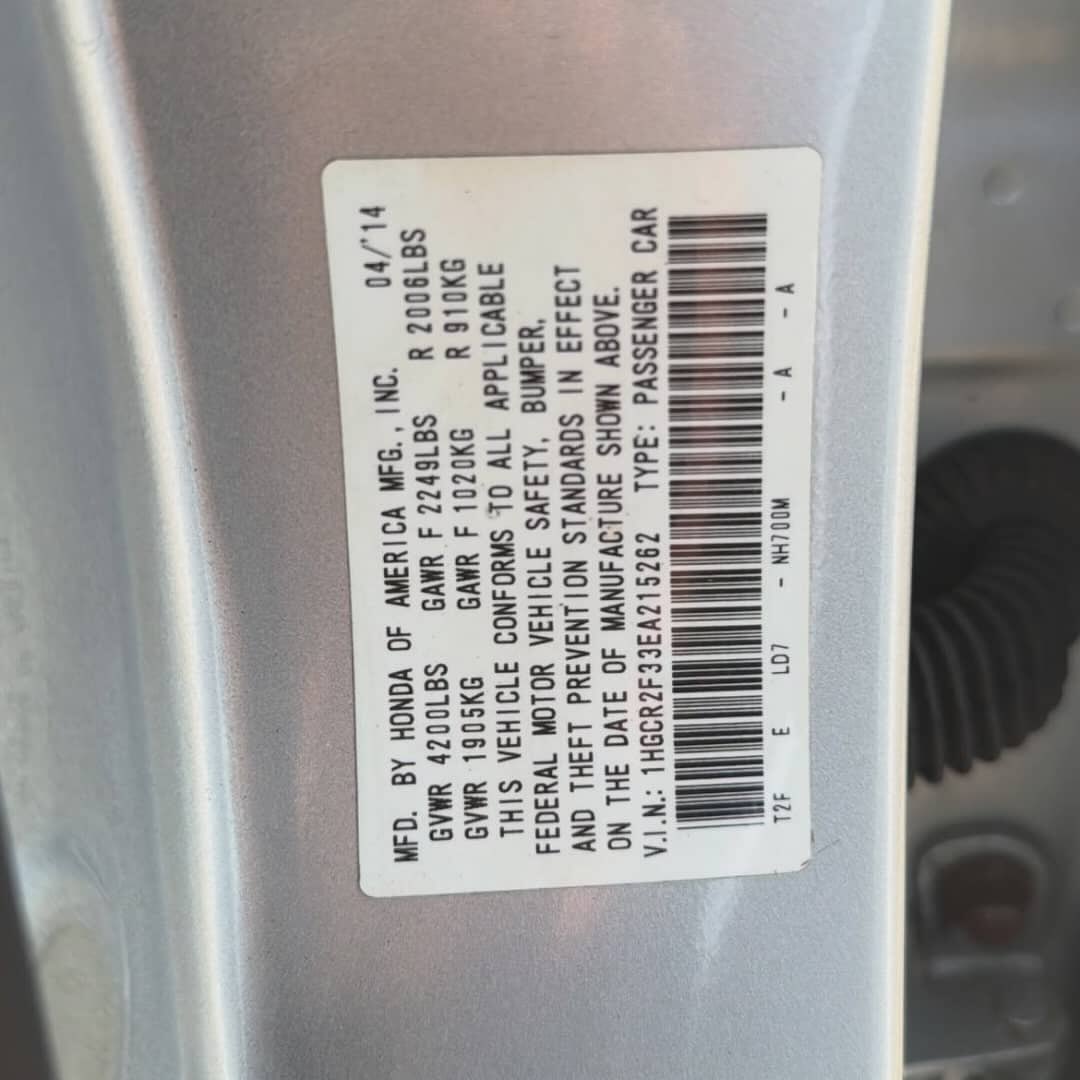 Reliable 2014 Honda Accord LX: Fully Paid, Ready to Drive