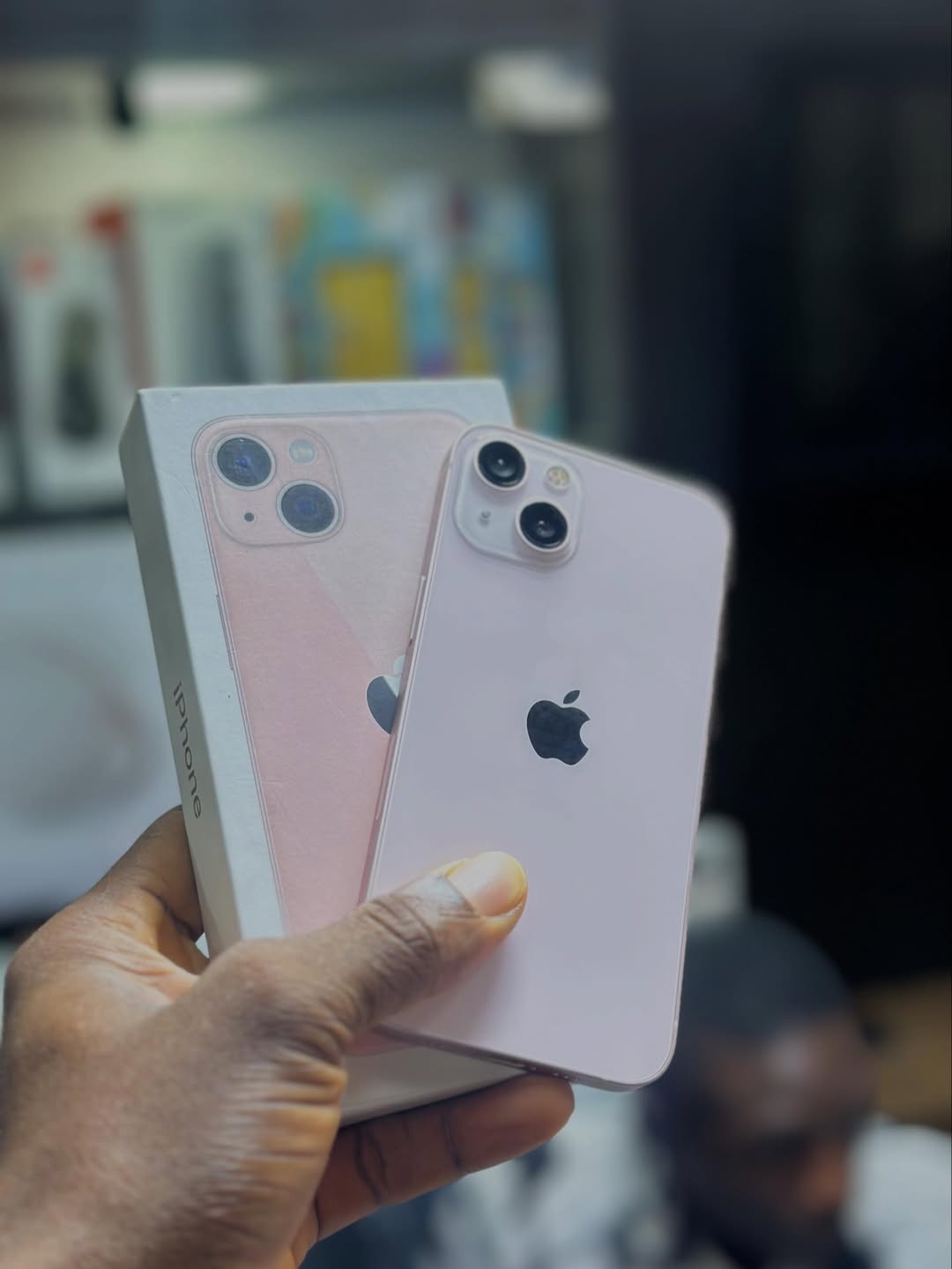 Pink iPhone 13, 128GB Open Box, 94% Battery