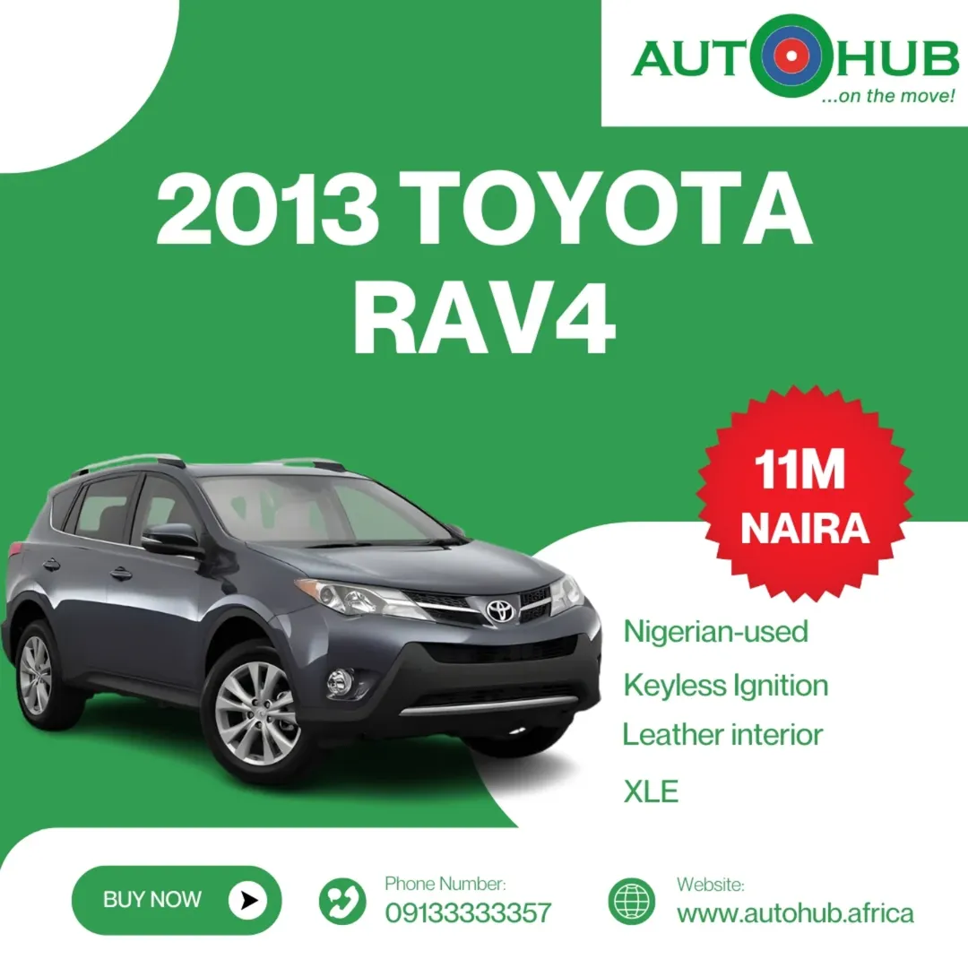 2013 Toyota RAV4 XLE: Distress Sale, Drive Away Today