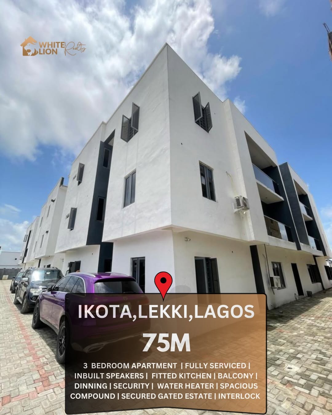 Spacious 3-Bed Ground Floor Haven in Gated Ikota Estate
