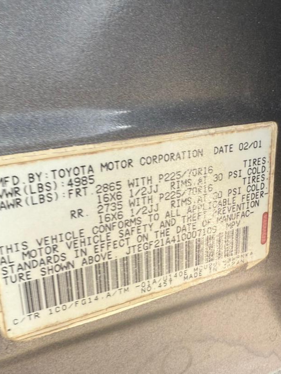 2005 Toyota Highlander: Clean & Ready for 7.5m