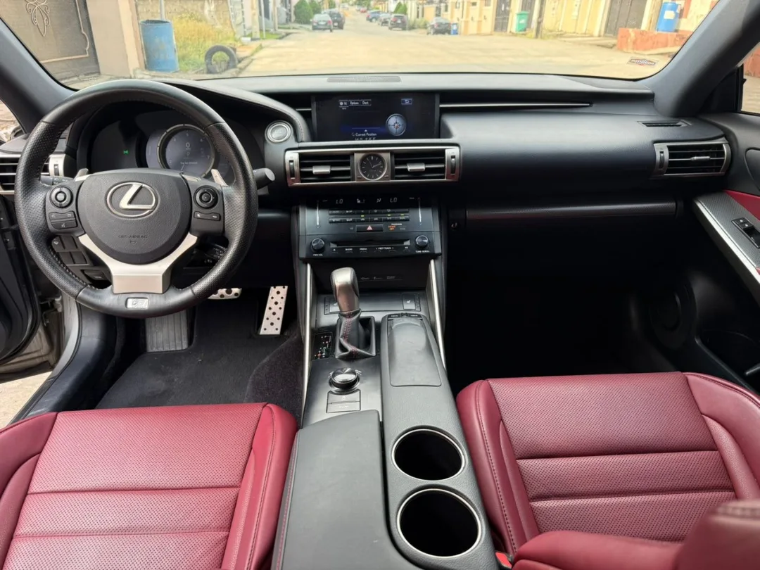Red Leather Lexus IS250 F-Sport: Lagos Ready