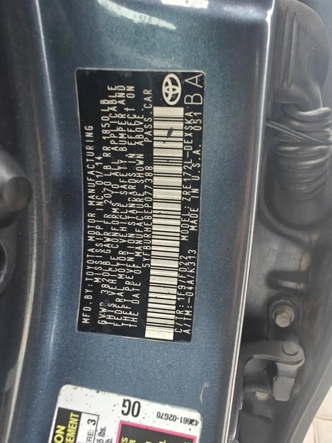 2014 Corolla, 2019 Look: First Owner, Untampered Engine