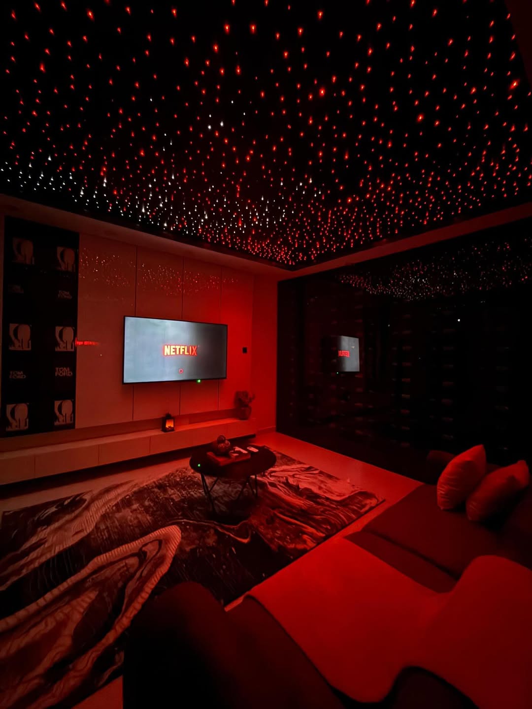Indulge in Your Private Cinema & Red Room Retreat