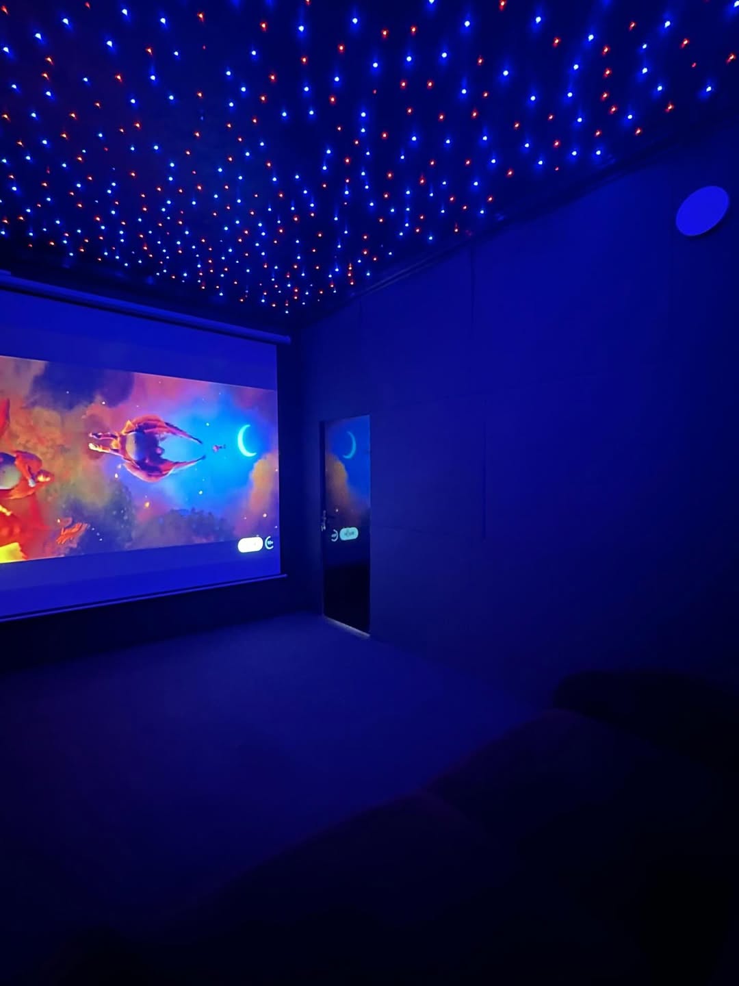 Indulge in Your Private Cinema & Red Room Retreat