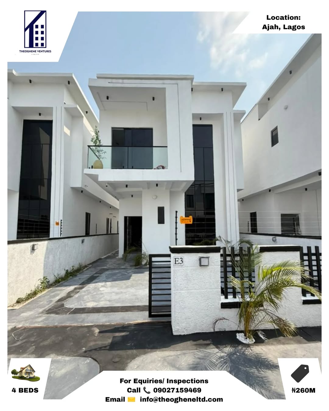 Elegant 4-Bedroom Duplex in Ajah | N260M