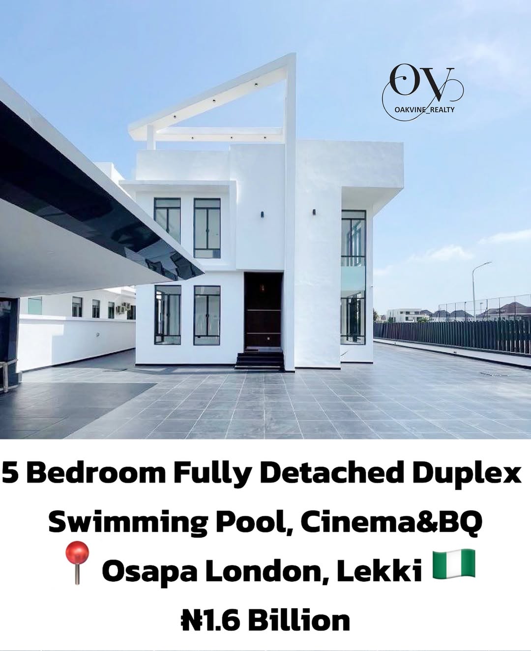 Stunning 5-Bed Duplex with Cinema & Pool in Lekki