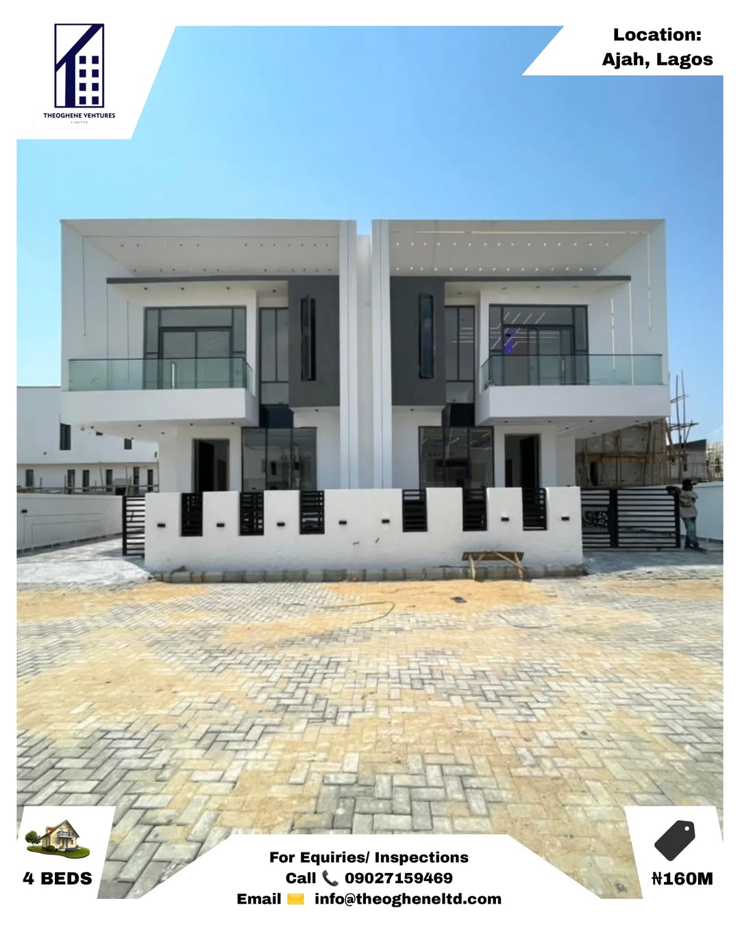 Spacious 4-Bed Duplex with Premium Finishes in Ajah