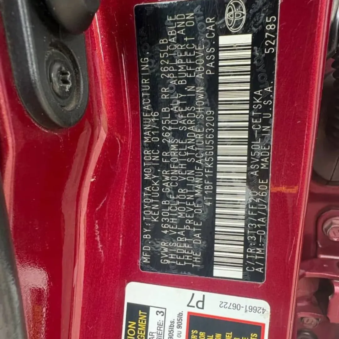 2016 Camry Sport: Perfect & Priced to Sell Fast