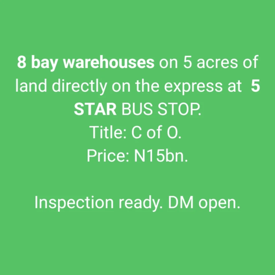Prime 5-Acre Expressway Warehouses with C of O