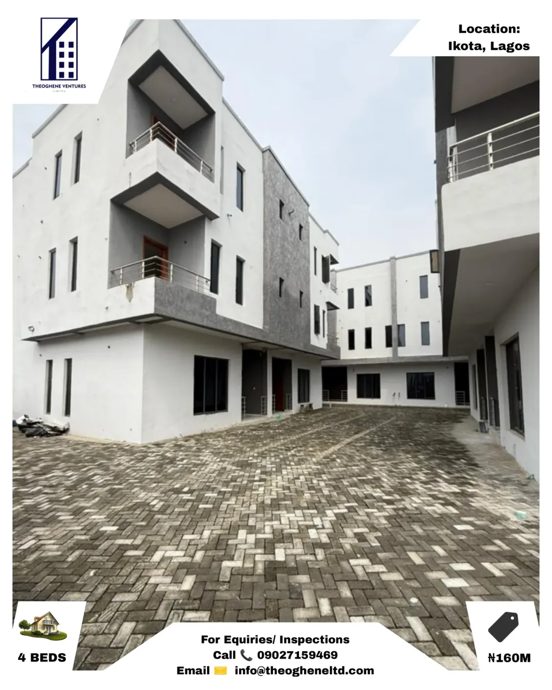Elegant 4-Bed Duplex in Ikota | Governor’s Consent