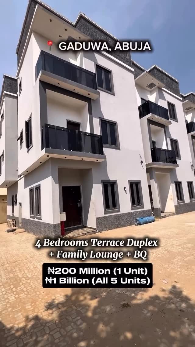 Gaduwa’s Finest: 4-Bed Terrace Duplex, Prime Investment