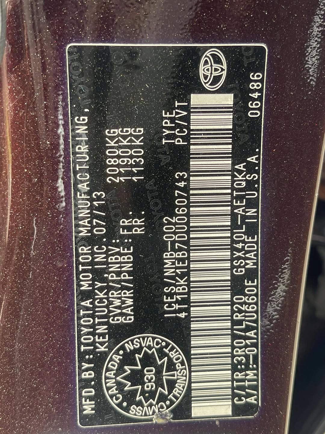 Luxury 2013 Toyota Avalon: Accident-Free & Ready