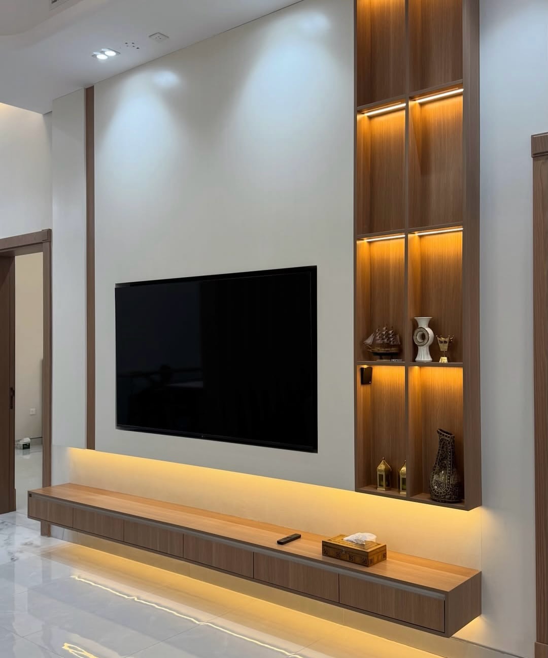 Custom TV Console: Beauty Meets Function