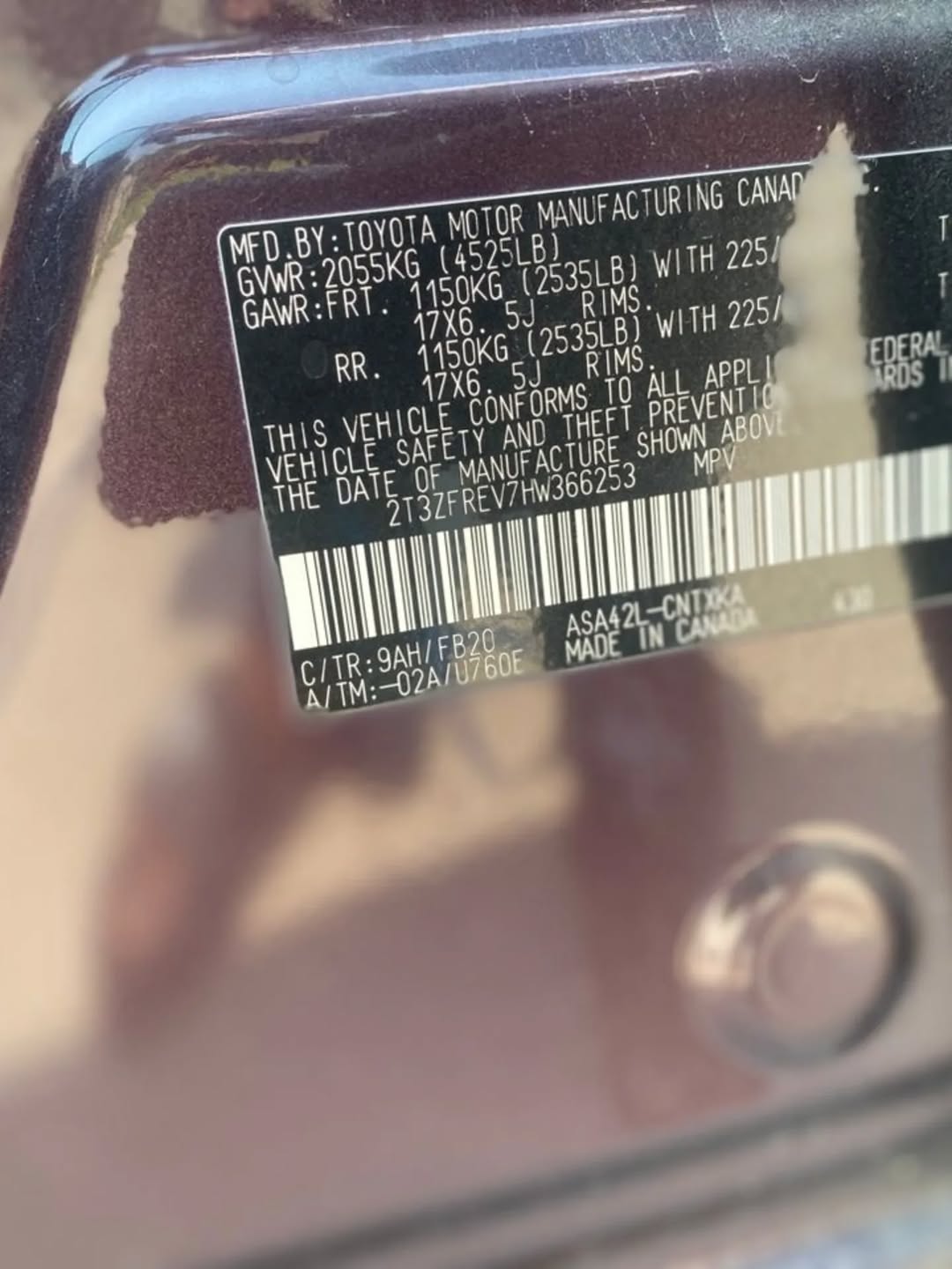 Unregistered 2017 Toyota RAV4: Perfect & Priced to Sell