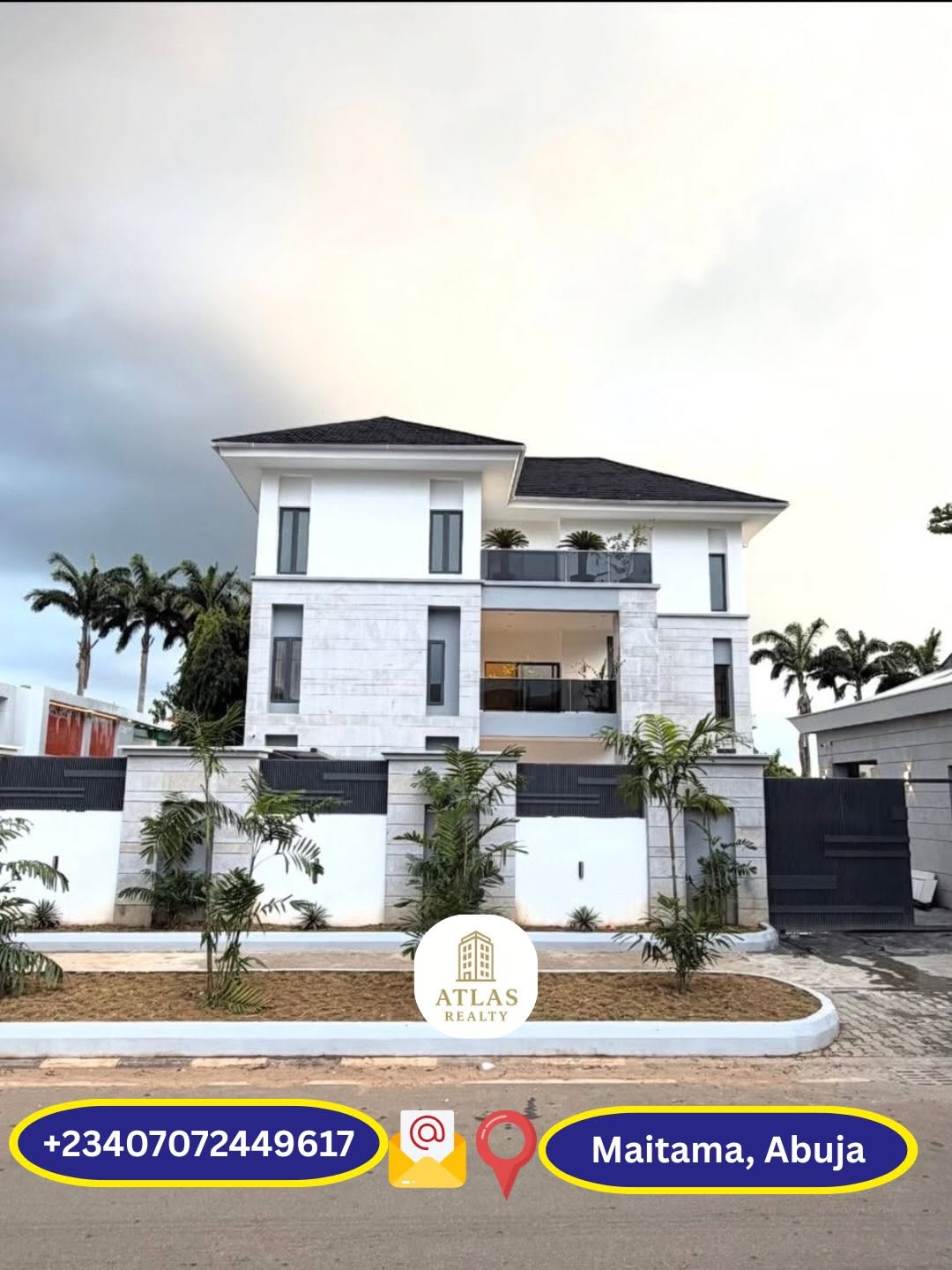 Smart 7-Bed Mansion: Pool, Gym & Elevator in Maitama