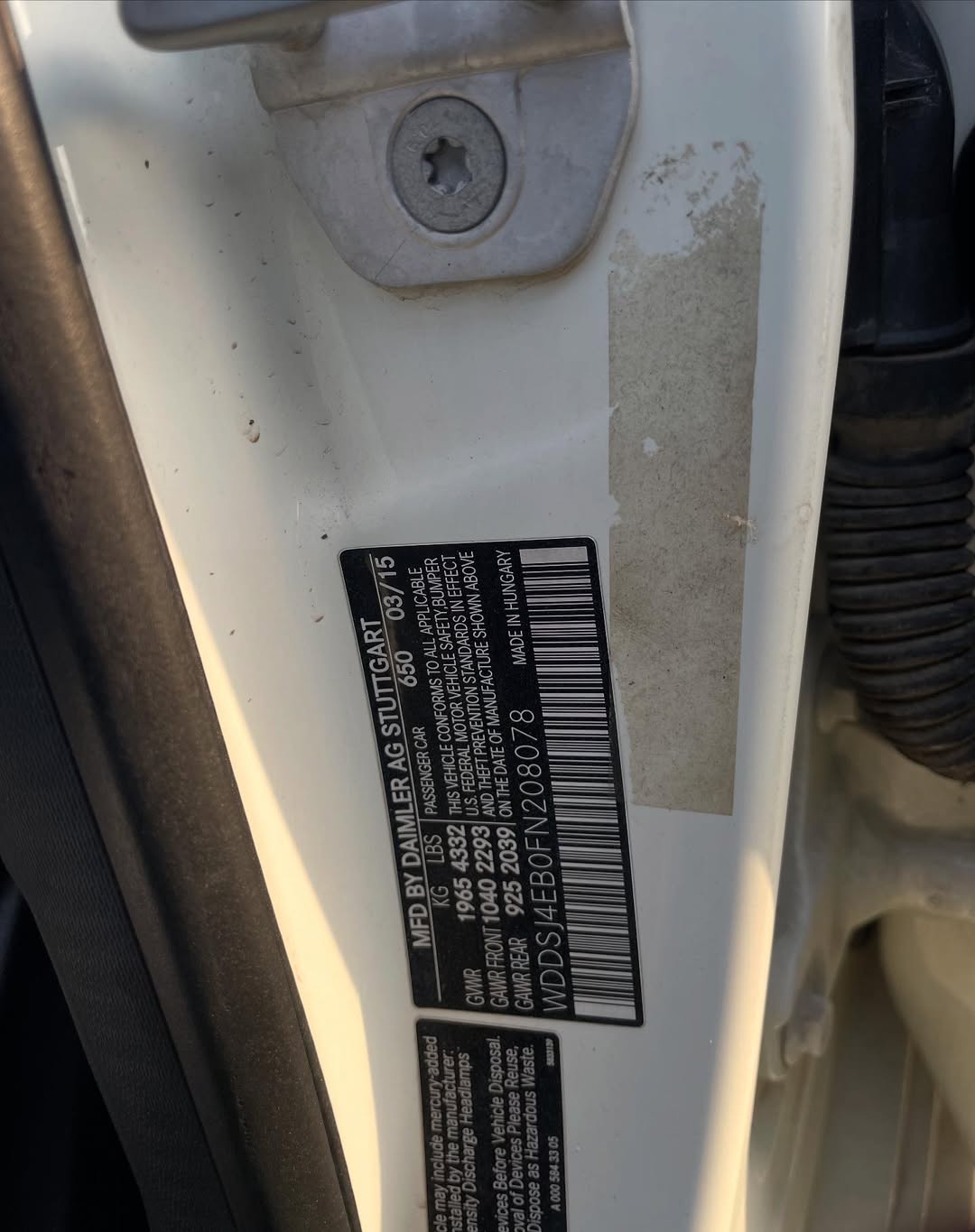 2015 CLA250 AMG: Panoramic Sunroof & Accident-Free