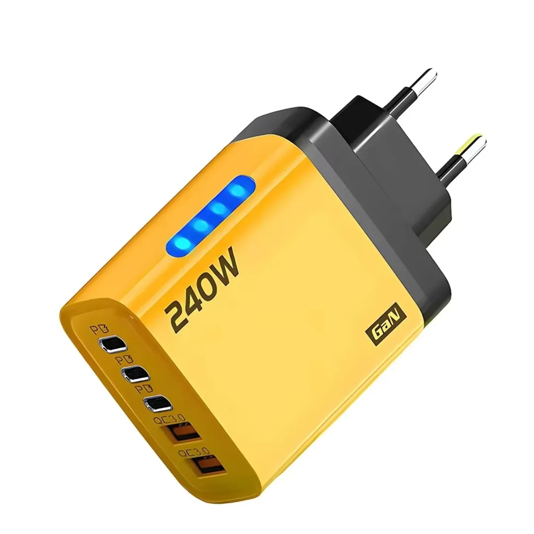 Unleash 240W GaN Power: Mini Charger for Laptop & Phone