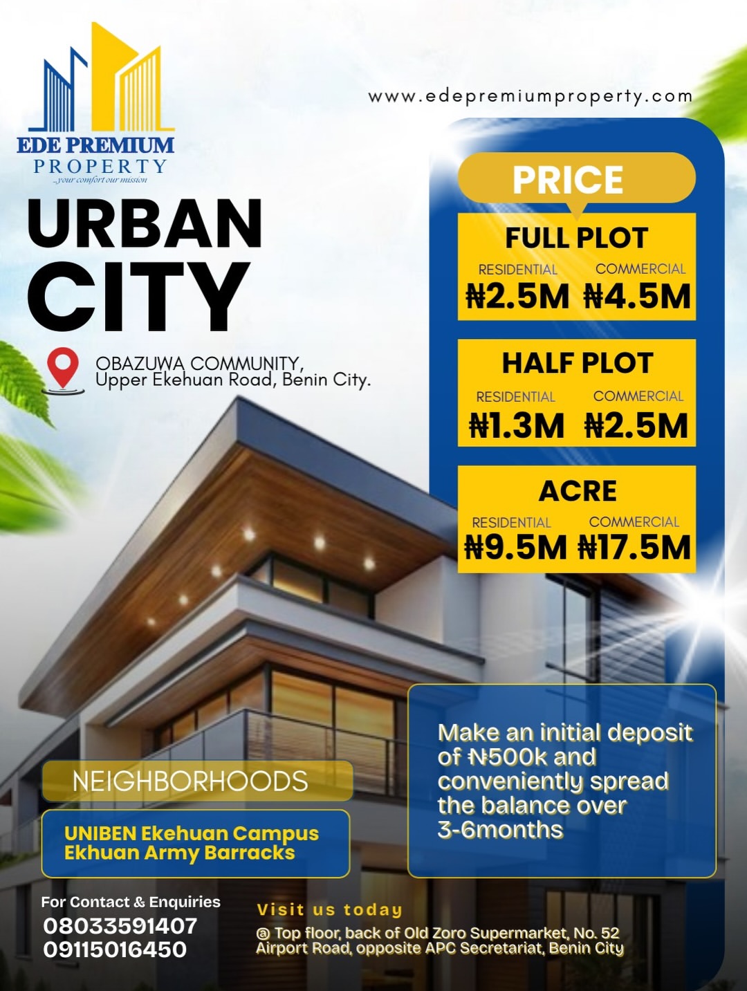 Own Your Legacy in Benin City