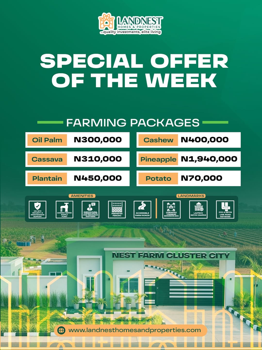 Secure Farmland, Earn Effortlessly. Invest Now.